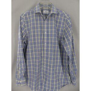 Ryan Seacrest Shirt Mens Medium Distinction Button Up Long Sleeve Plaid